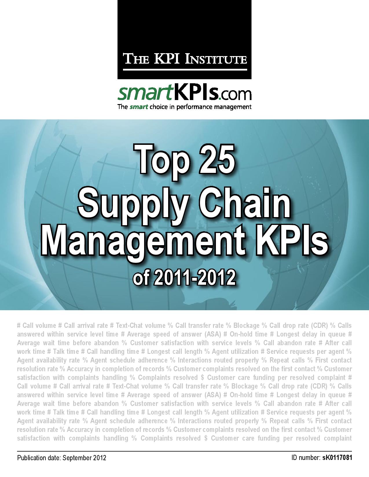 Measuring Supply Chain Performance: Guide to Key Performance