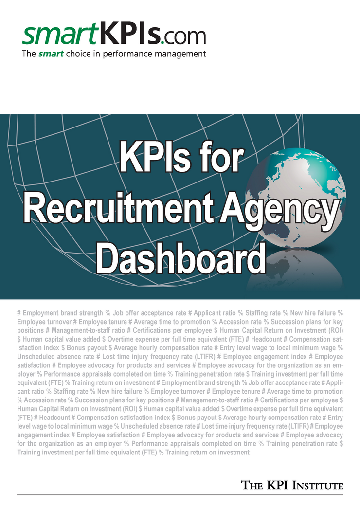 kpis recruitment agency dashboard
